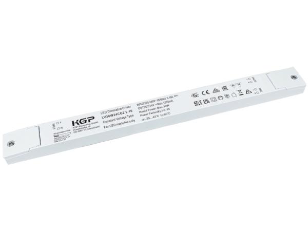 Perfektes 30W/24V Linear-Netzteil – unglaublich flach, extrem leise, stufenlos dimmbar (1–10V), IP20